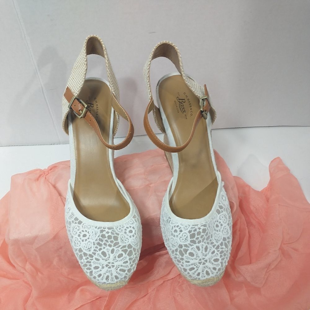 G.H. Bass & Co. Karen wedge sandals SZ 9.5M - Picture 5 of 11